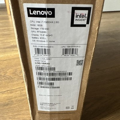 Lenovo Gaming Laptop ILOQ 15IAX9, Intel Core i7, 16GB RAM, 1TB SSD, RTX 4060 VAT