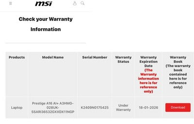 MSI Prestige AMD Ryzen AI 9 32GB RAM 1TB SSD 16 Inch Windows 11 L 9S7-159K12-028