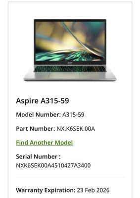 Acer Aspire 3 Laptop i5 16GB RAM 512GB SSD 15.6 Inch Windows 11 NX.K6SEK.00A VAT