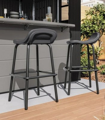 Suncast Cabana Bar Table Entertainment Garden Shed 8”x7' Storage Grey NEW