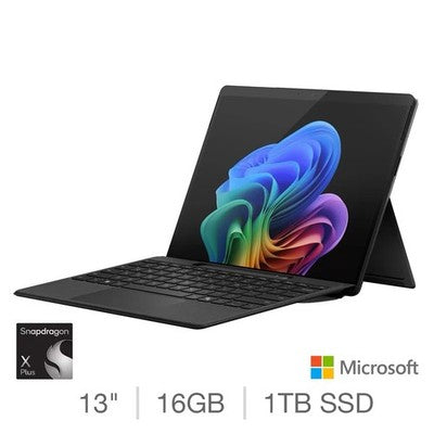Microsoft Surface Pro, Copilot+ PC, Snapdragon X Plus, 16GB RAM, 1TB SSD, 13”