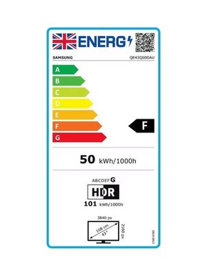 Samsung QLED HDR 4K Ultra HD Smart TV QE43Q67D (2024), 43 inch TVPlus Titan Grey