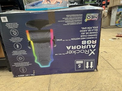 X Rocker Aurora 2.1 Wireless RGB Gaming Chair with LED Lights