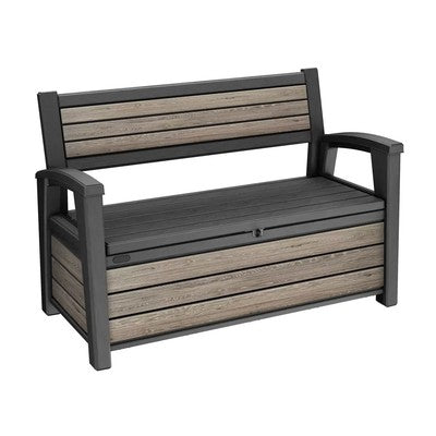 Keter Ashwood 2 in 1 Storage and Bench in Brown 227 Litre (60 Gal) **ASSEMBLED