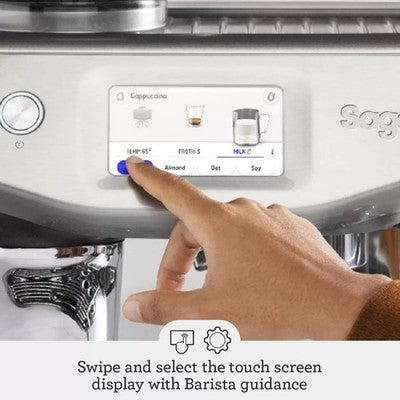 Sage Barista Touch Impress Coffee Machine in Black Stainless, SES881BST4GU *Used