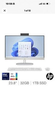 HP All-in-One PC Intel Core 24-cr1010na Ultra 7 32 GB DDR5-SDRAM 1 TB SSD VAT