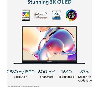 ASUS Zenbook Laptop 14" OLED 3K 120hz Ultra 7 16GB RAM 1TB SSD Blue NEW / VAT