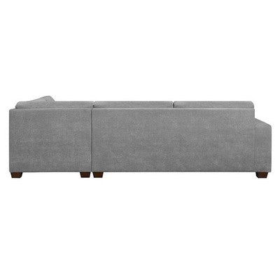 Thomasville Miles Grey Fabric Corner Sofa & Ottoman Right Hand Facing Ex-Display