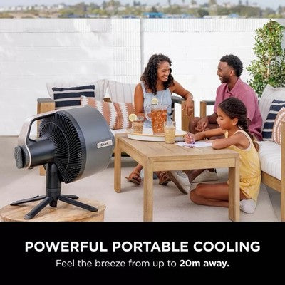 Shark FlexBreeze Pro Mist Indoor & Outdoor Fan with Misting System Grey FA300UK