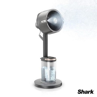 Shark FlexBreeze Pro Mist Indoor & Outdoor Fan with Misting System Grey FA300UK