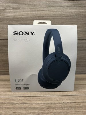Sony WHCH720NL Noise Cancelling Overear Headphones in Blue Genuine