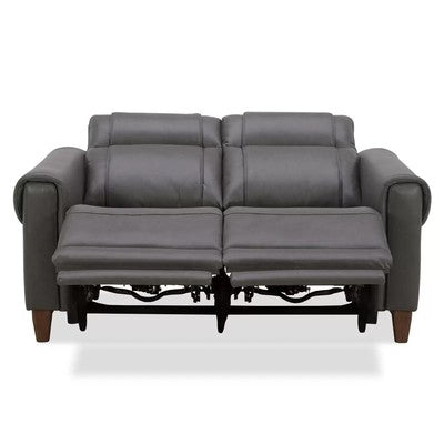 Aiden & Ivy Spencer Grey Leather Power Reclining 2 Seater Sofa