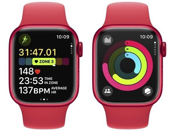 Apple Watch Series 9 GPS + Cellular Aluminum 41mm (PRODUCT)RED MRY63QA/A S/M