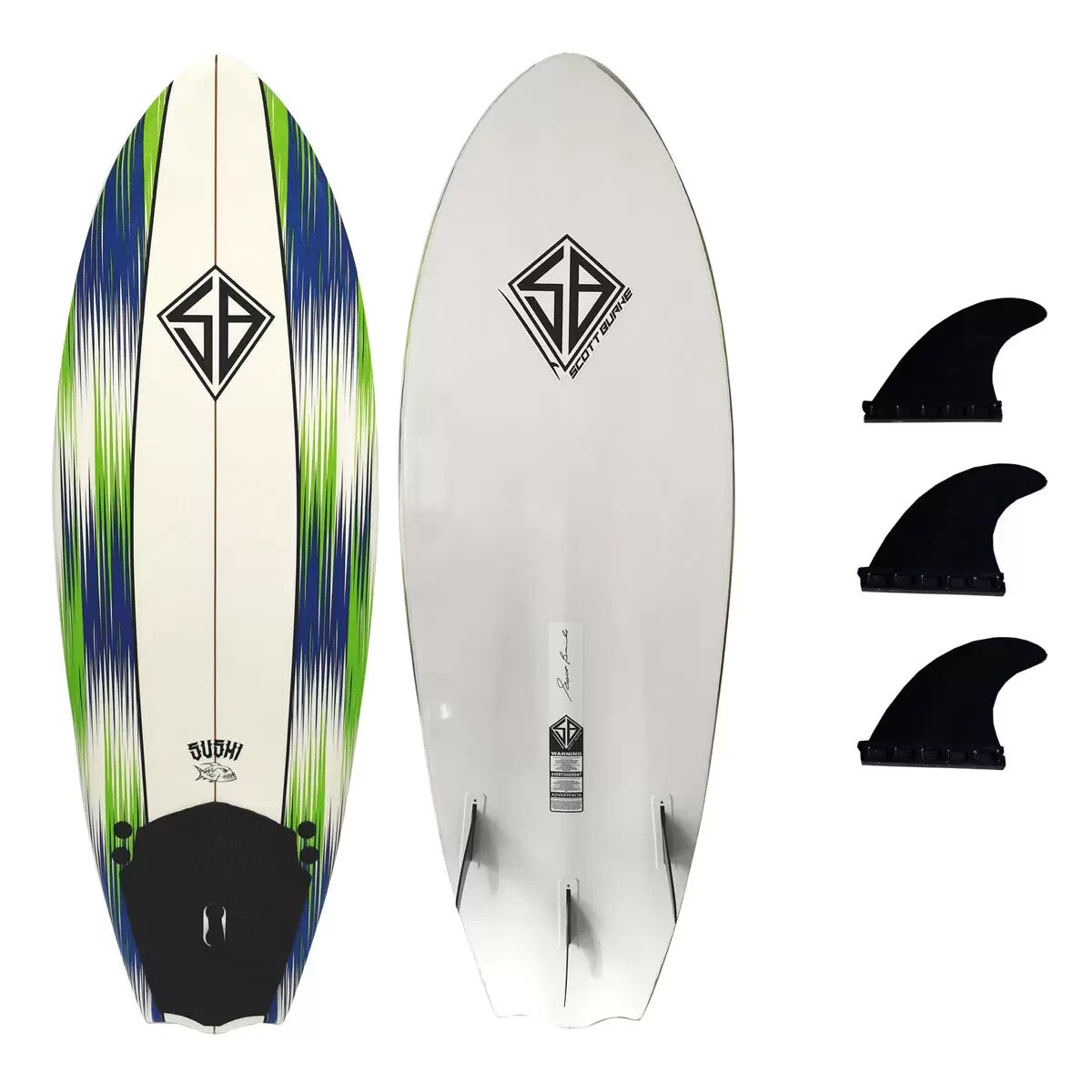Scott Burke 5ft 8in (172cm) Soft Surfboard