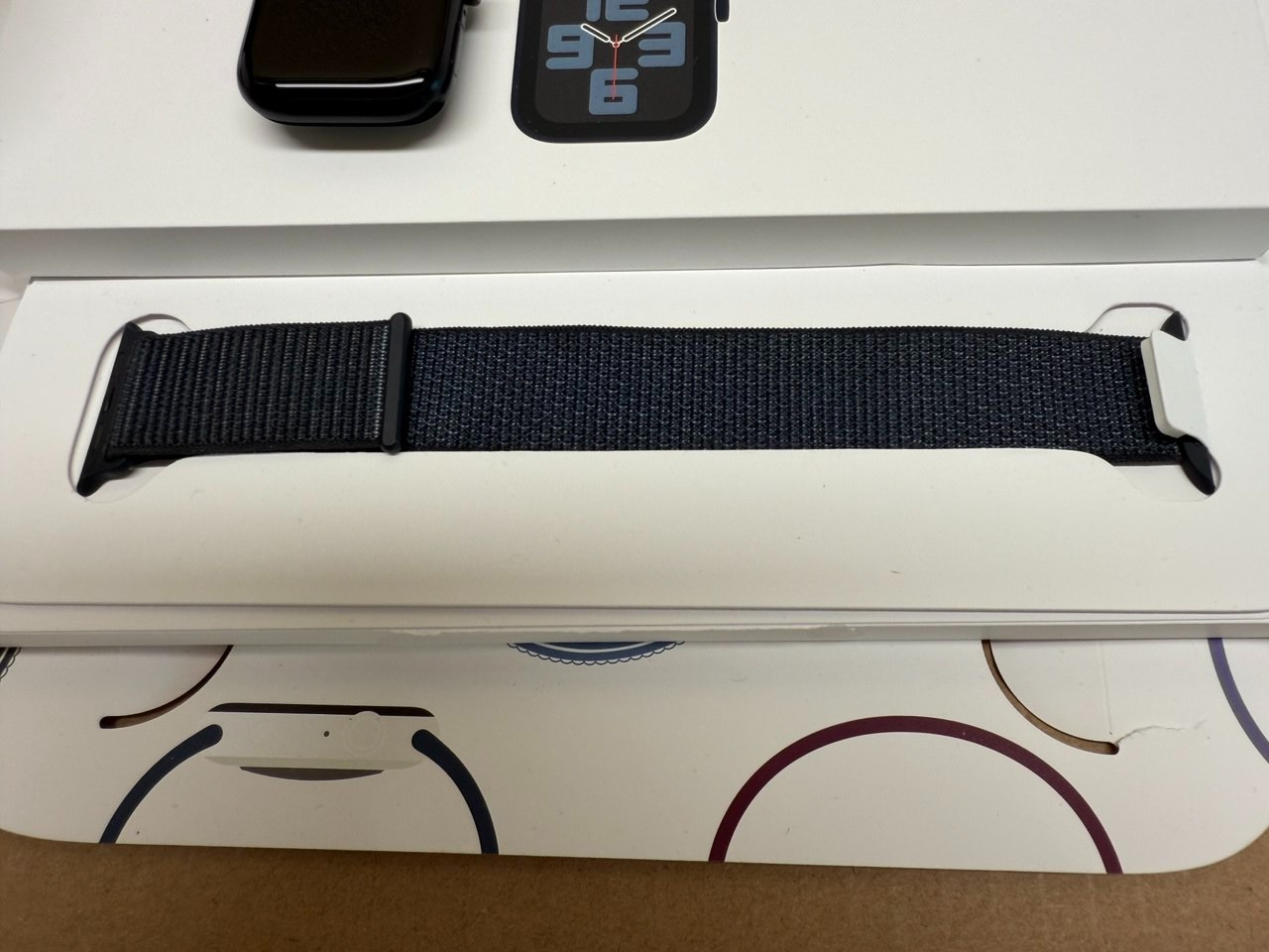 APPLE Watch SE - 44 mm Midnight Aluminium Case with Ink Sport Loop GPS VAT