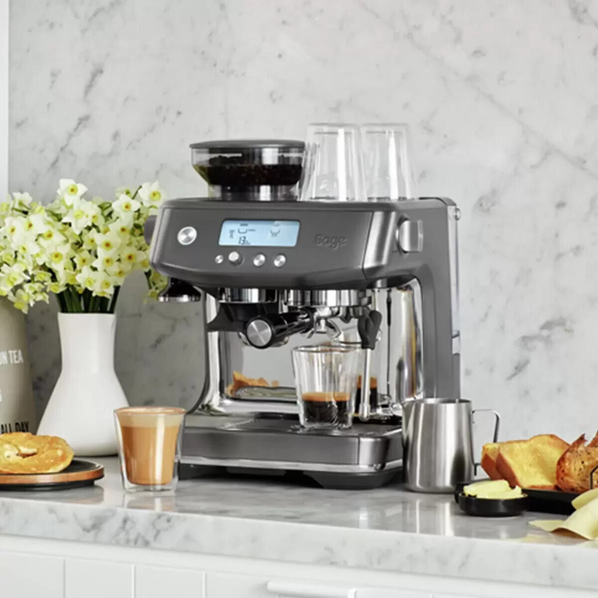 Sage Barista Pro Bean to Cup Coffee Machine SES878BST * Used
