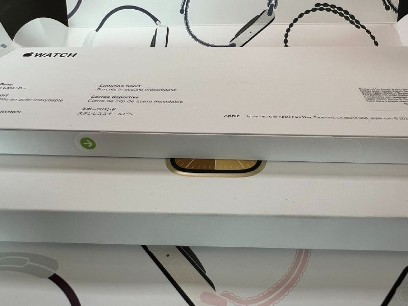Apple Watch Series 9 Cellular 41 mm Gold St Steel Case Clay Sports band M/L