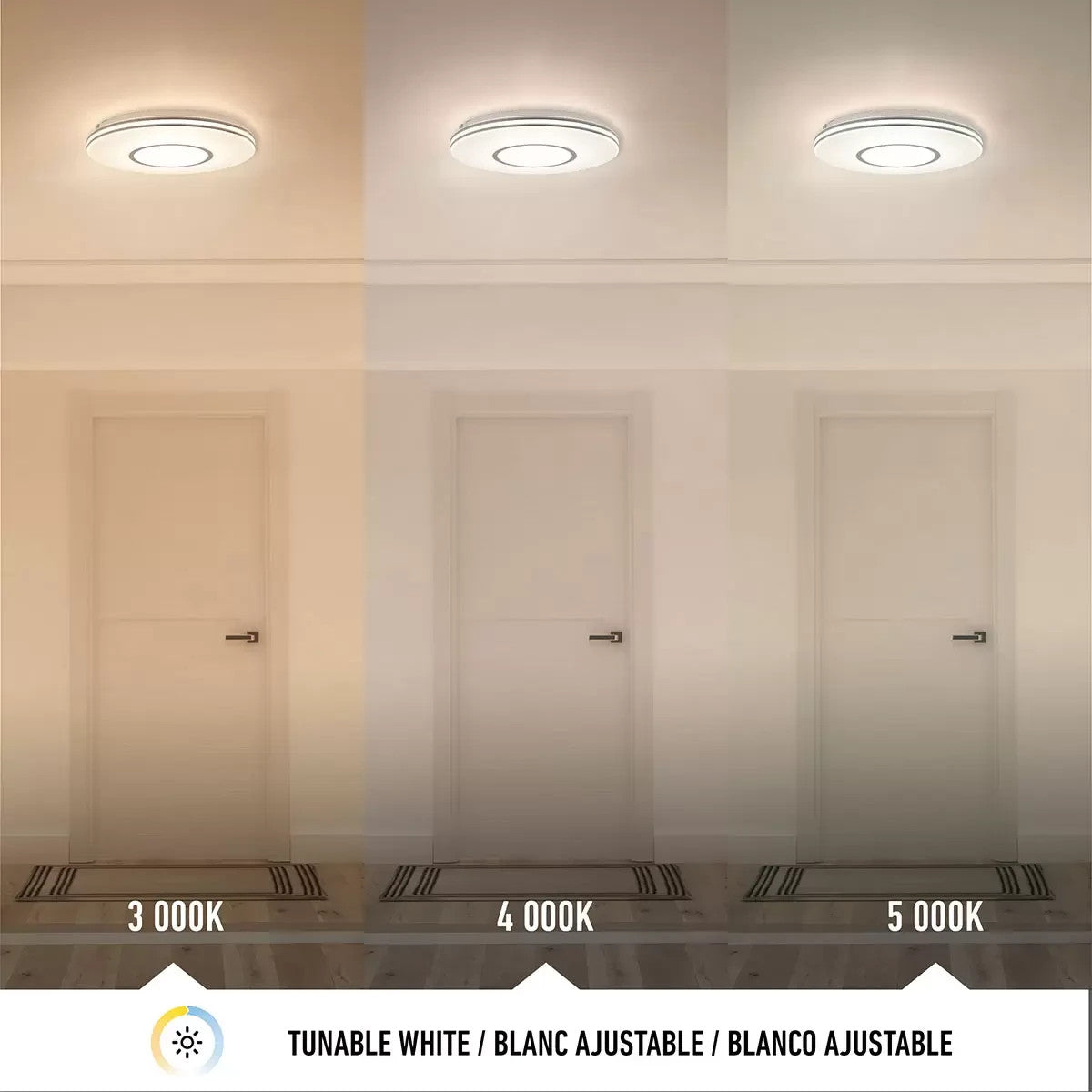 Artika Horizon LED Ceiling light fixture White and Chrome