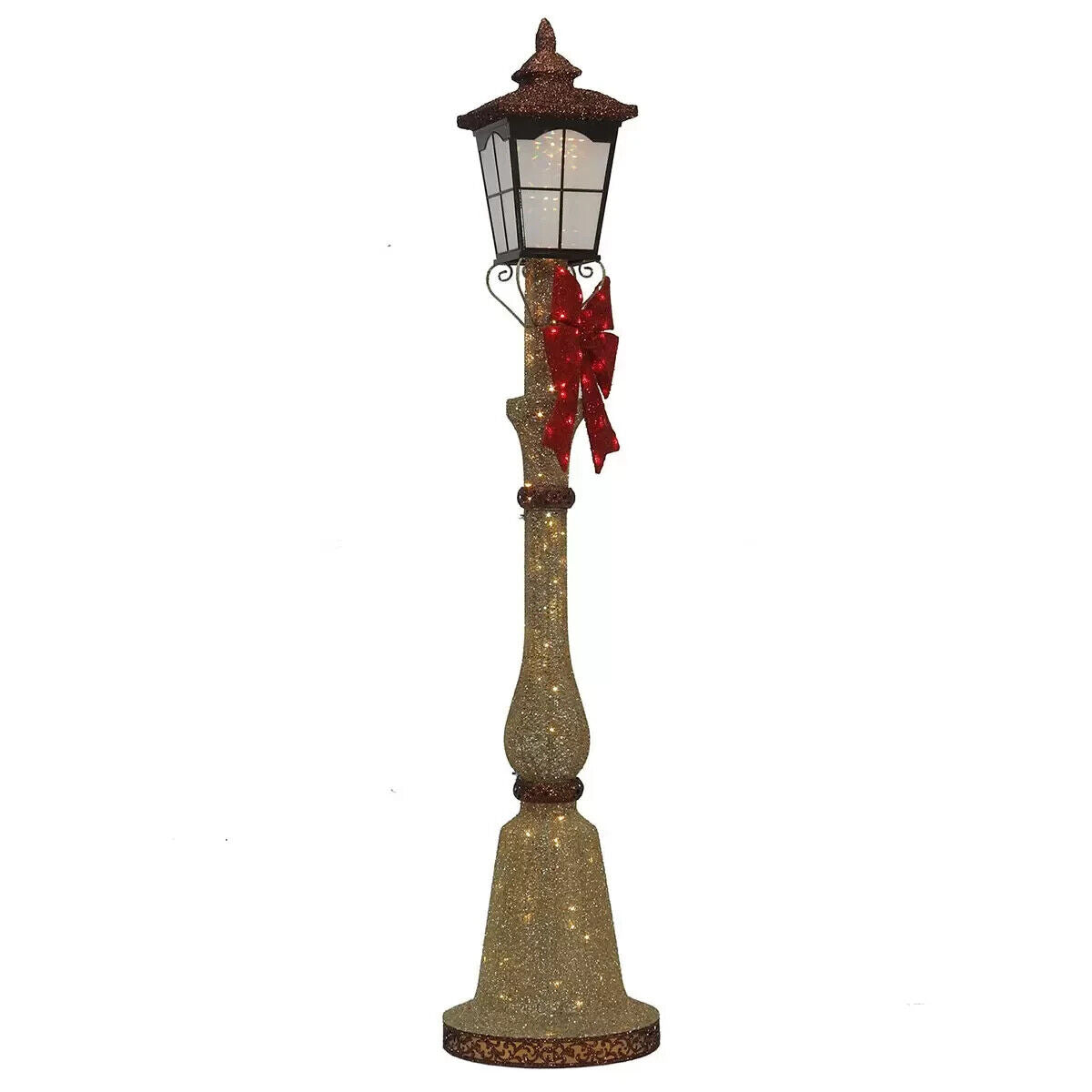 COSTCO 7ft (2.1m) Single Lantern Head Lamp post with 150 LED Lights Christmas