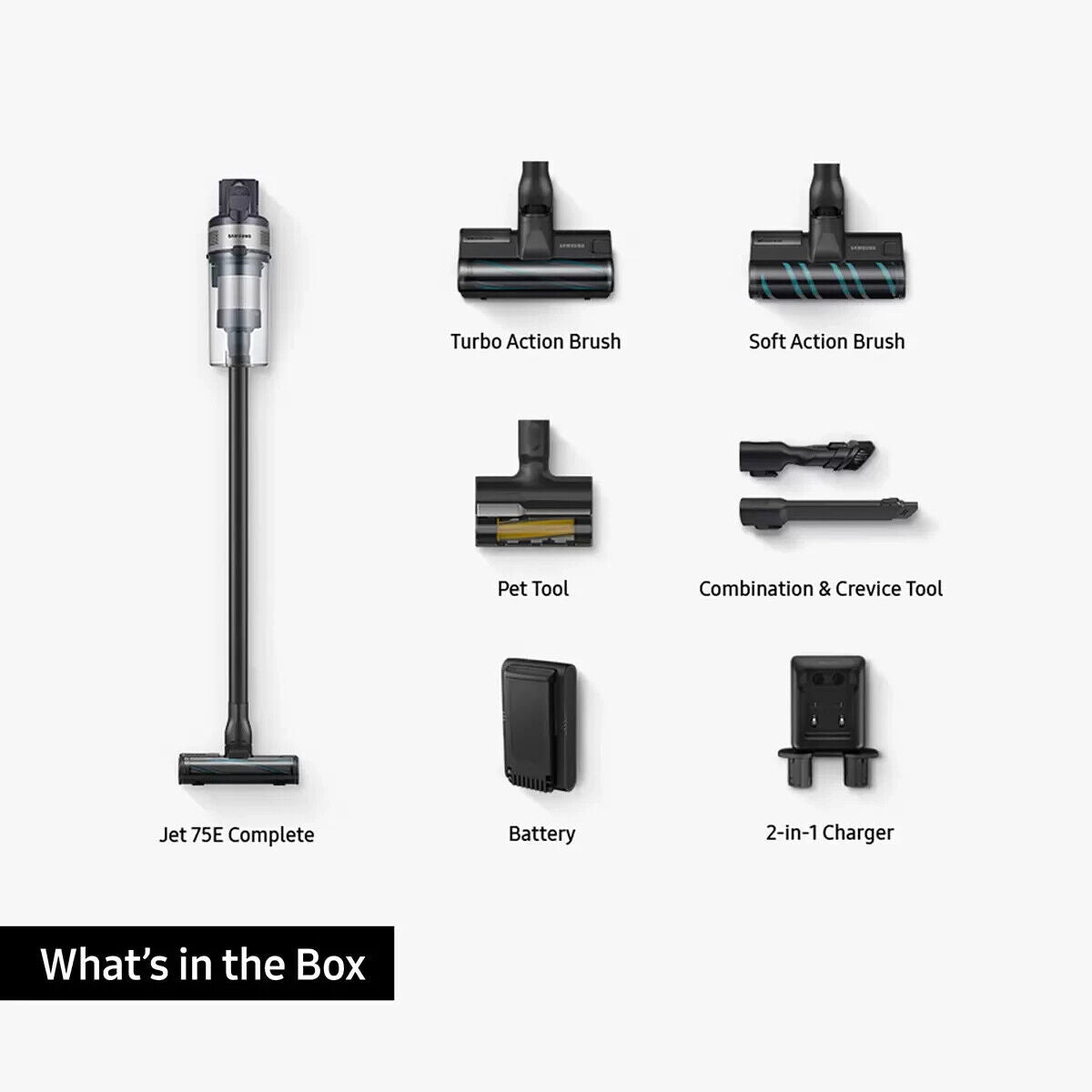 Samsung Jet 75 Complete Vacuum Cleaner, VS20B75ACR5/EU