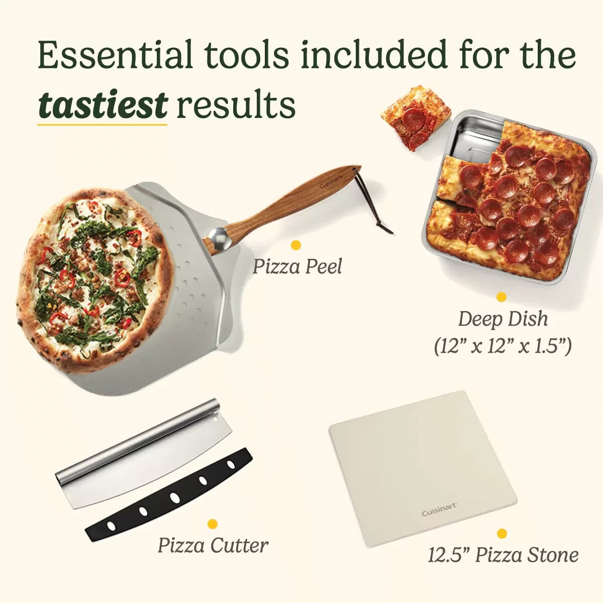 Cuisinart CPZ120U Indoor Silver Pizza Oven