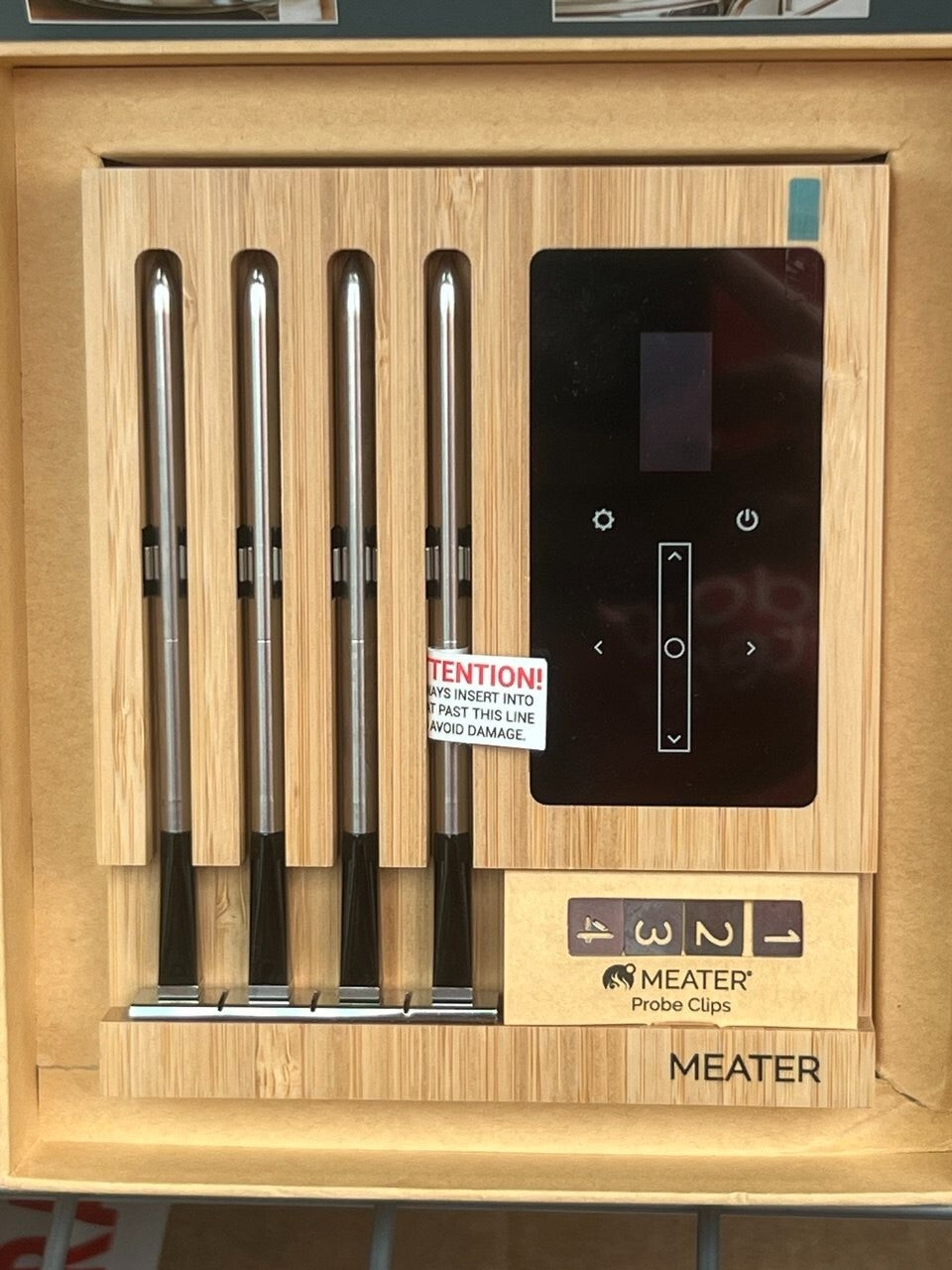 Meater Block 4 Probe Wireless Meat Thermometer great for BBQ, Grill, steak. Used