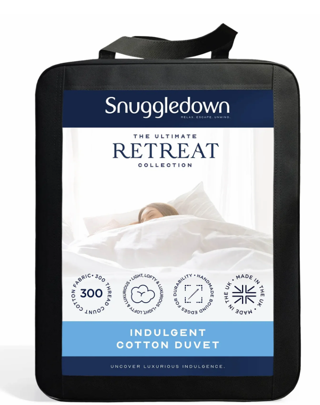 Snuggledown Ultimate Retreat Indulgent Cotton Microfibre 10.5 Tog Duvet, Double