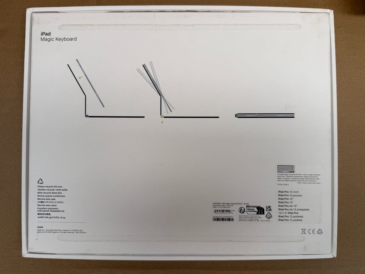 Apple Magic Keyboard for iPad Pro 13 inch (7th generation) M4 - British English