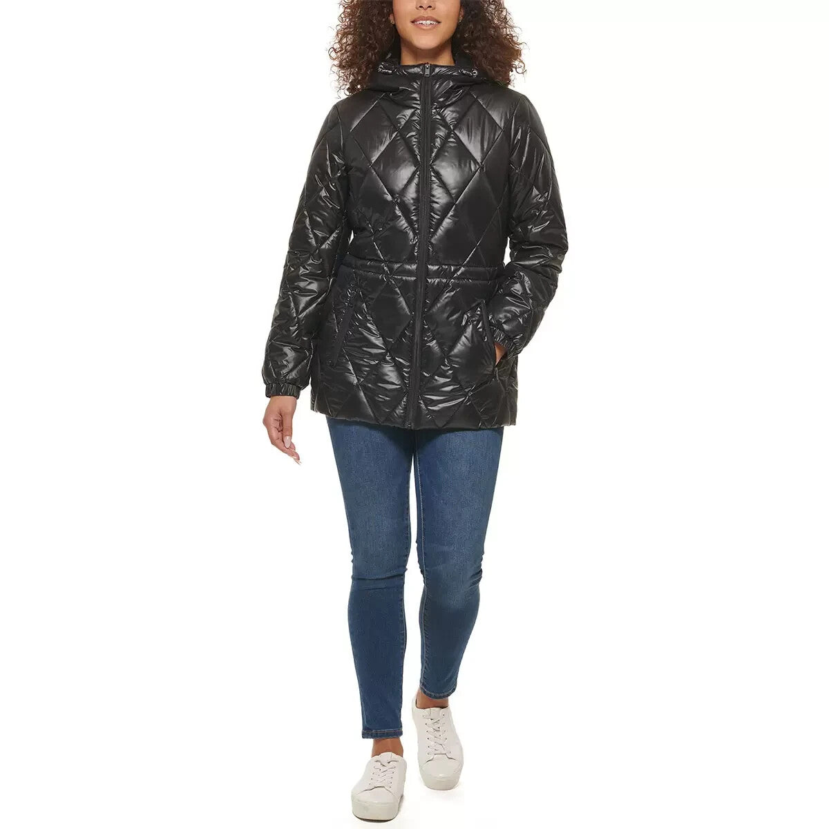 Andrew Marc Ladies Quilted Jacket in Black, Size S