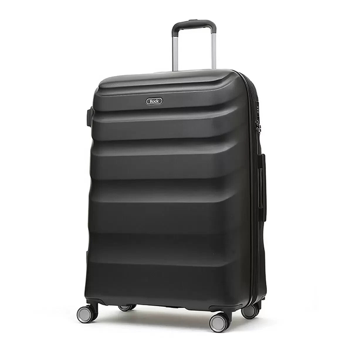 Rock Bali 3 Piece Hardside Luggage Set in Black