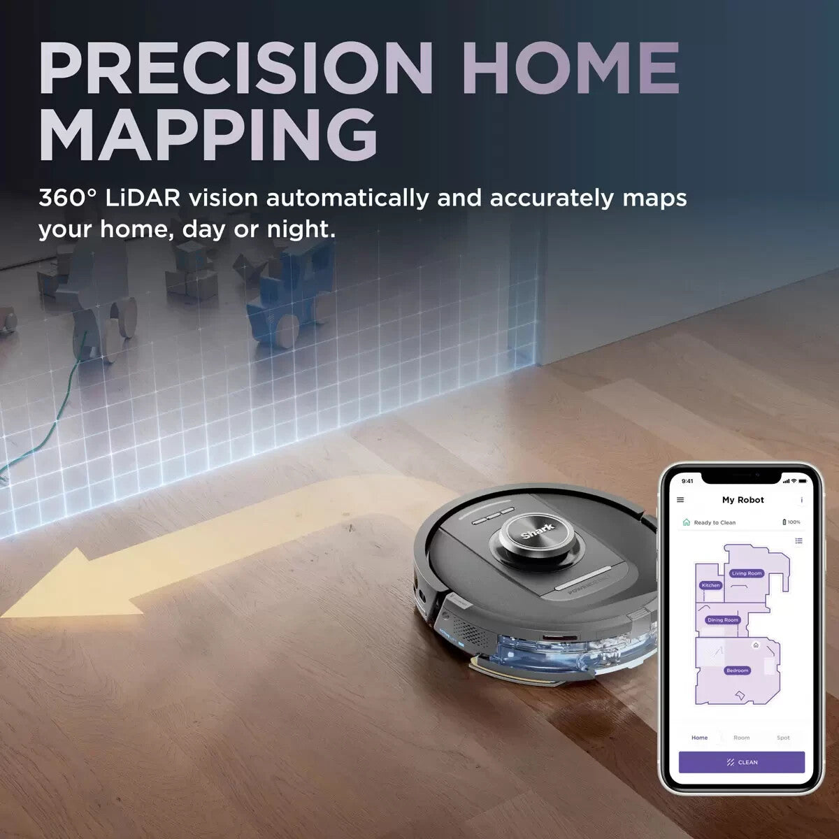 Shark POWERDETECT Self-Empty Robot Vacuum, RV2800YEUK