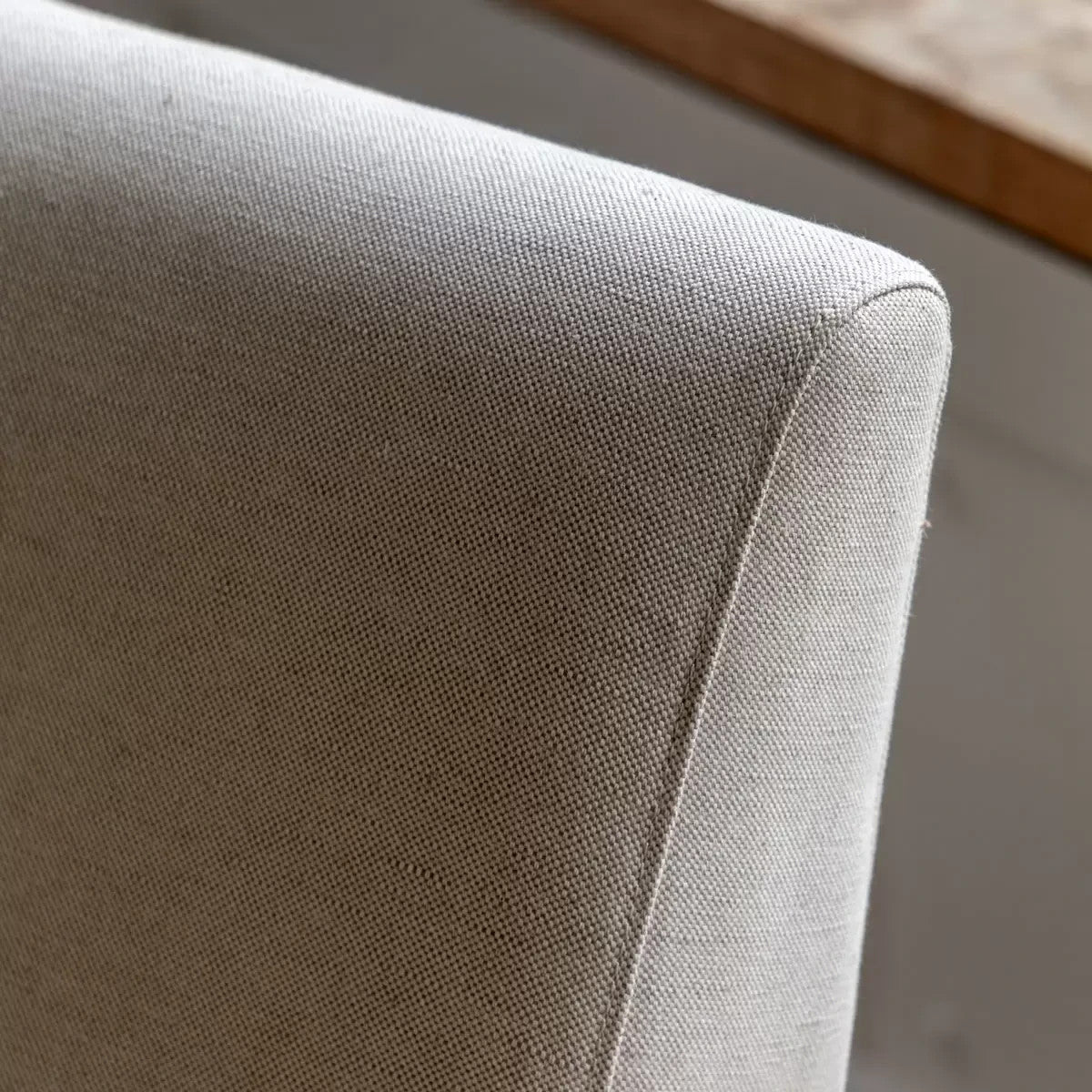 Gallery Neyland Natural Linen Armchair Chair Solid Wood ** Exdisplay