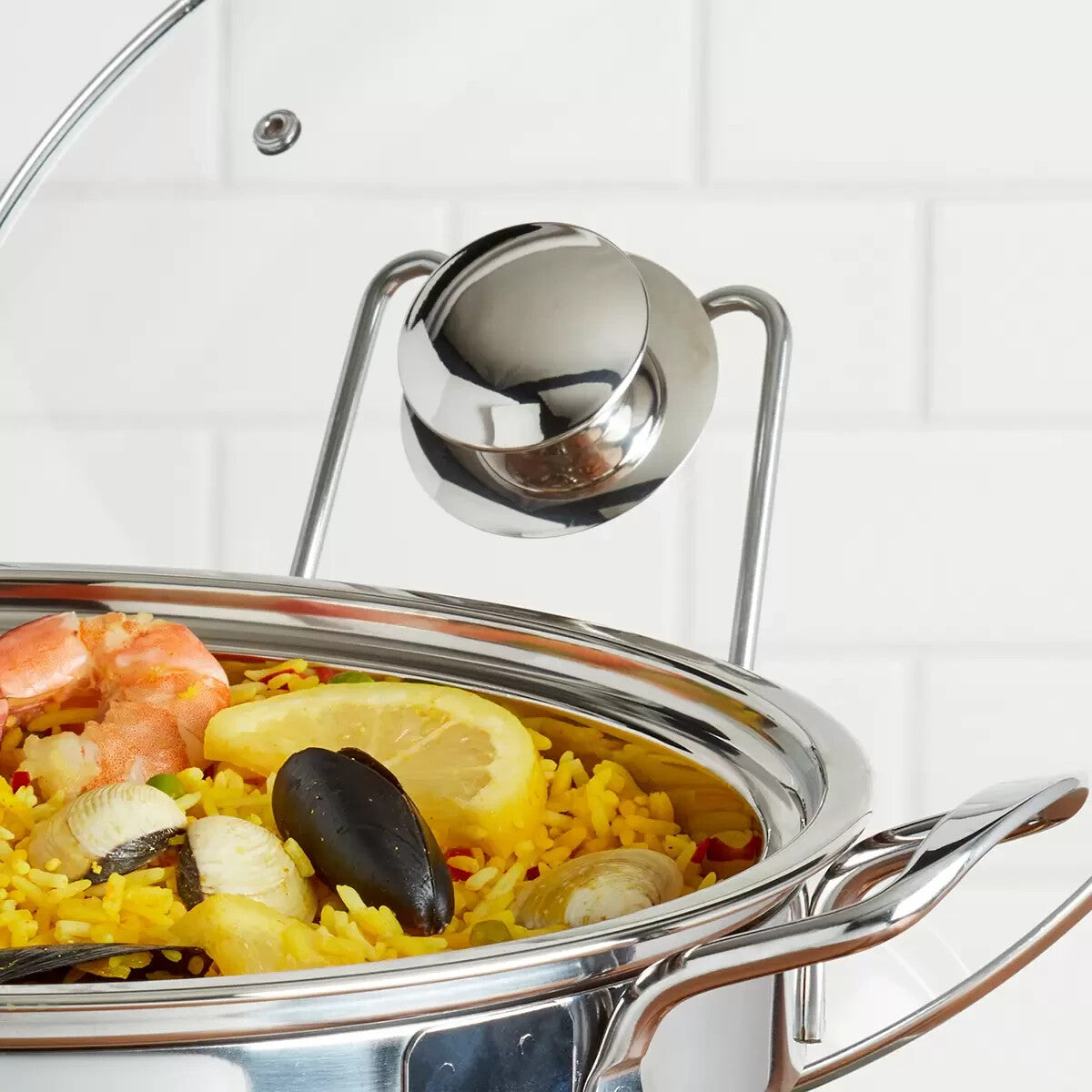 NEW Denmark Round Stainless Steel Chafing Dish 3.7L
