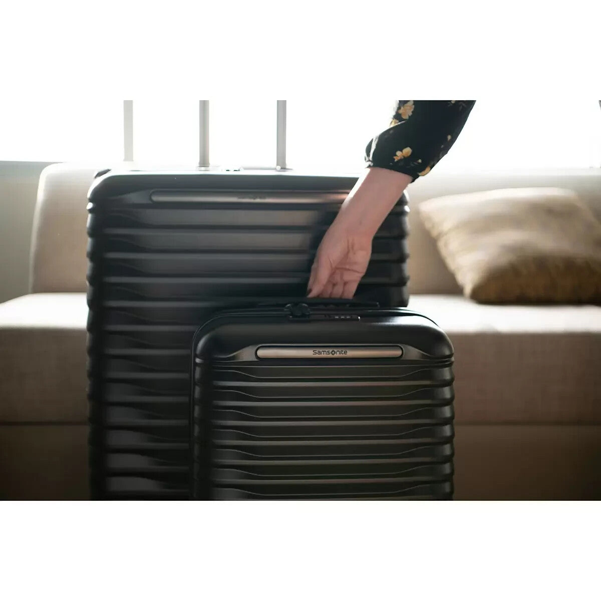Samsonite Element XLT 2.0 Hardside 2 Piece Suitcase Luggage Set In Black **