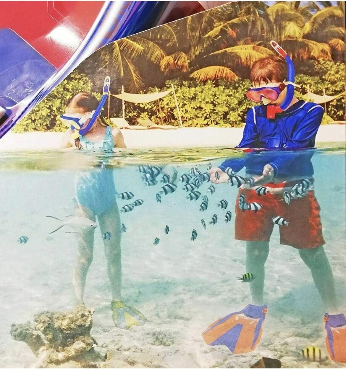 Body Glove Youth Snorkel Set Mesh Gear Bag Action Camera Ready GoPro Mount L/XL