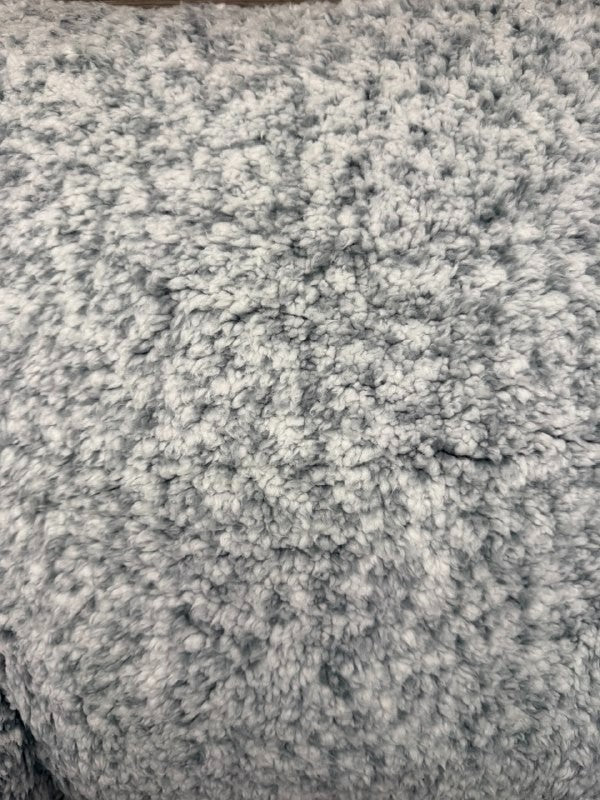 Sherpa Bed Rest Pillow 46 x 77 x 36 cm in Grey Supersoft fluffy with arms