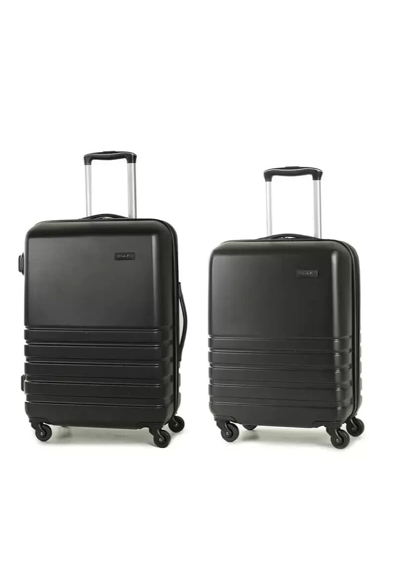 Rock Byron Piece Hardside Luggage Set in Black
