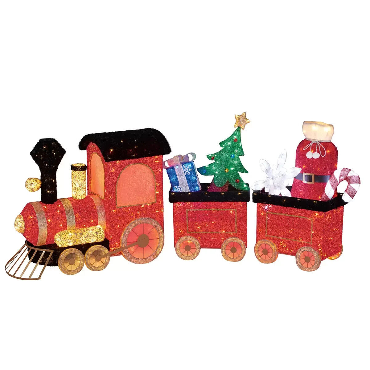 Costco Twinkling Christmas Train Set with 676 LED Lights 78.7 cm