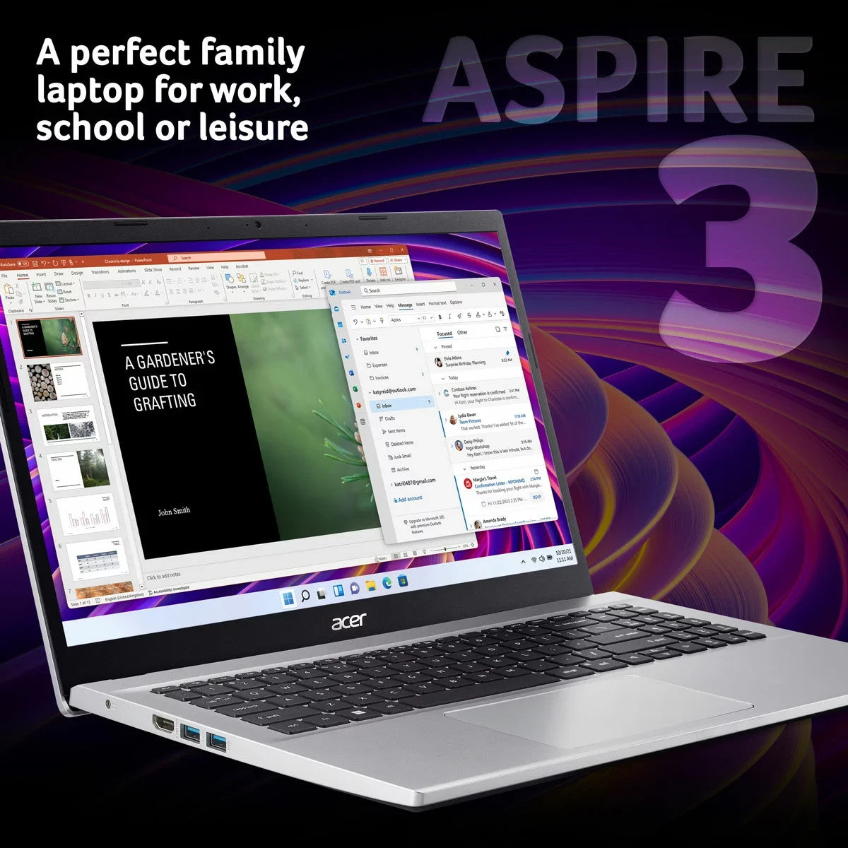 Acer Aspire 3 Laptop i5 16GB RAM 512GB SSD 15.6 Inch Windows 11 NX.K6SEK.00A VAT