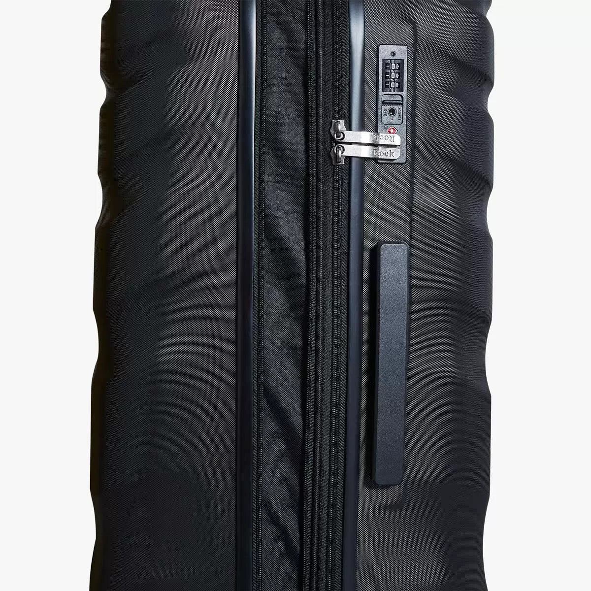 Rock Bali 3 Piece Hardside Luggage Set in Black NEW