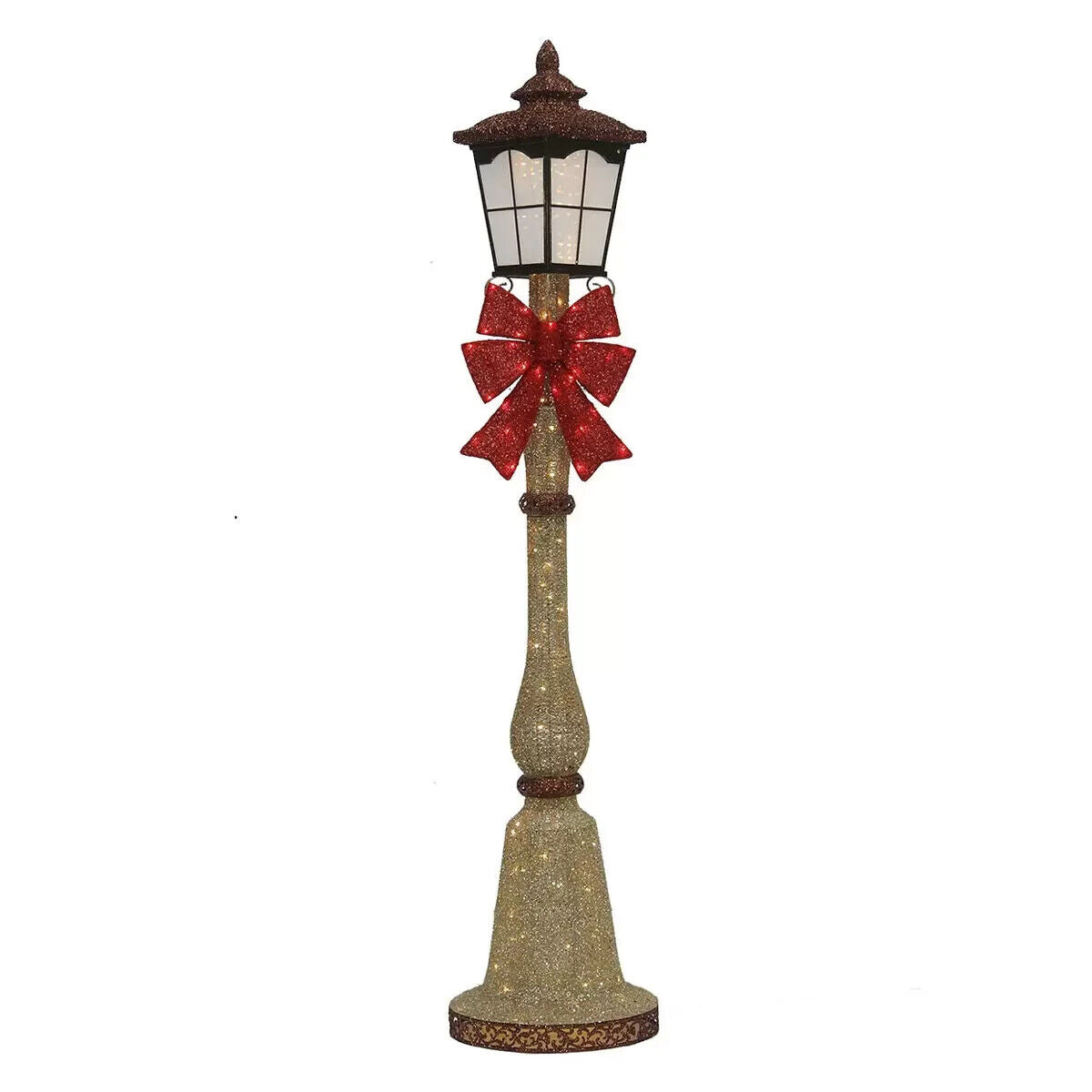 COSTCO 7ft (2.1m) Single Lantern Head Lamp post with 150 LED Lights Christmas