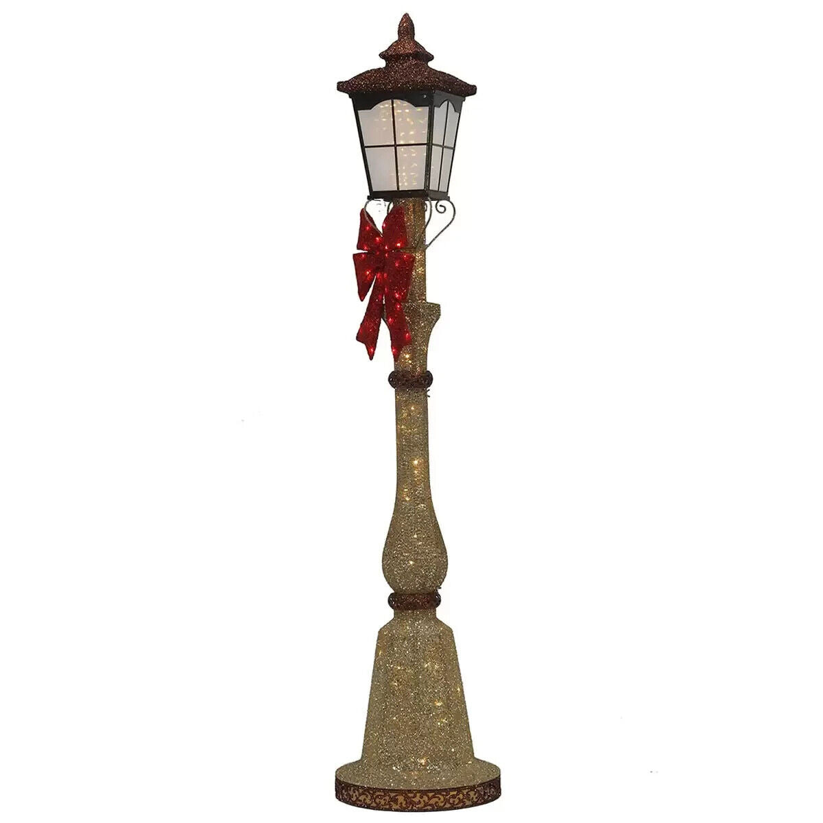 COSTCO 7ft (2.1m) Single Lantern Head Lamp post with 150 LED Lights Christmas