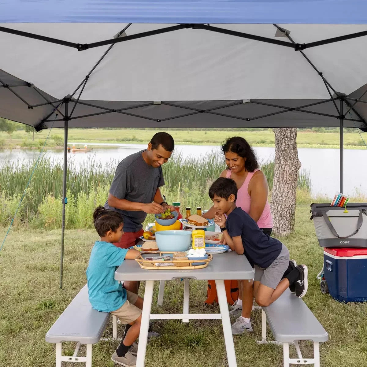 CORE Eaved Shelter 13 x 13ft (3.9 x 3.0m) Instant Gazebo Canopy BBQ Event Garden