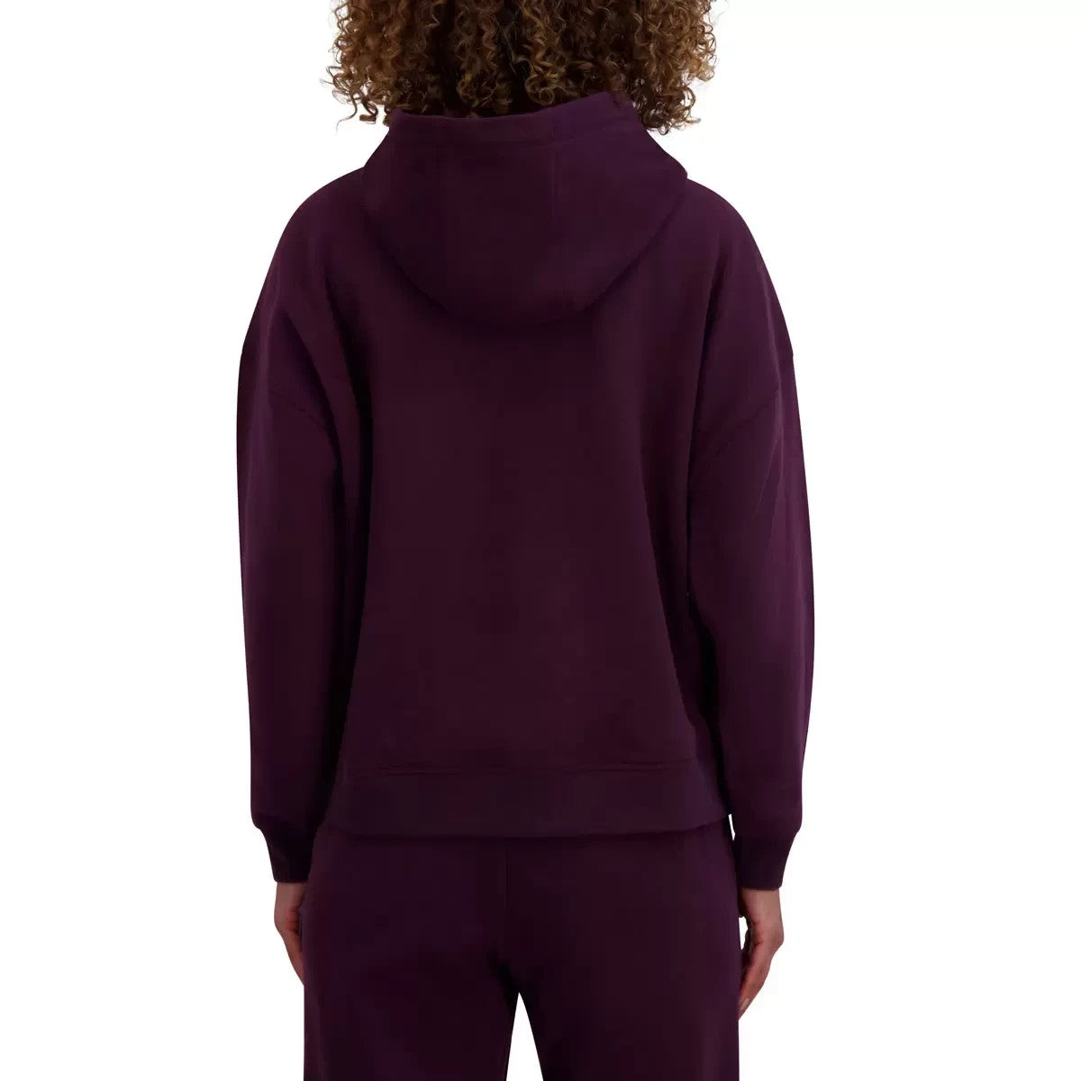 DKNY Sport Women's Fleece Hoodie in Purple, Large