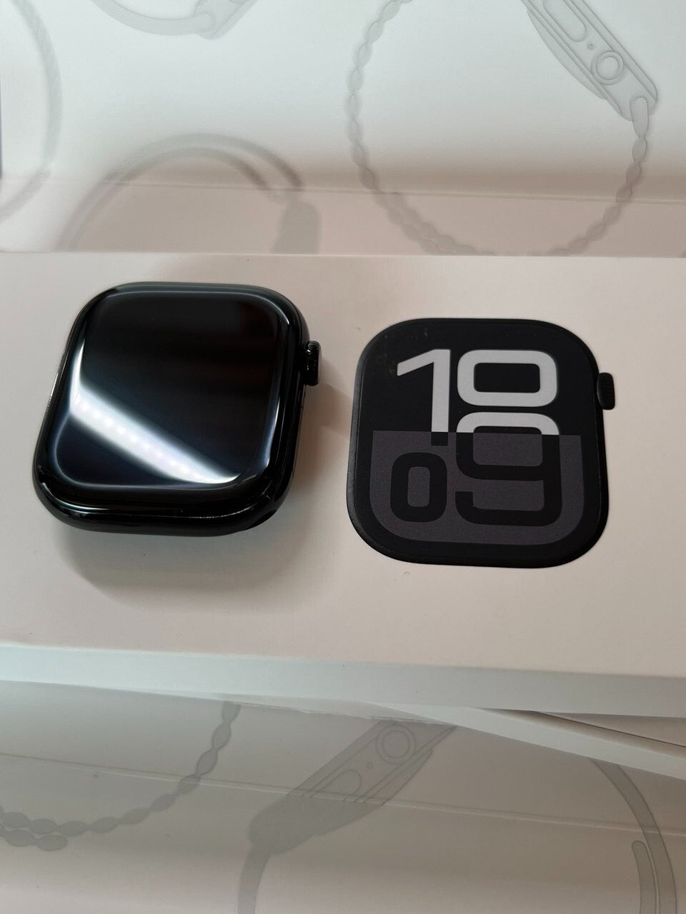 APPLE Watch Series 10 46 mm Jet Black Al Case with Black Sport Band, M/L GPS