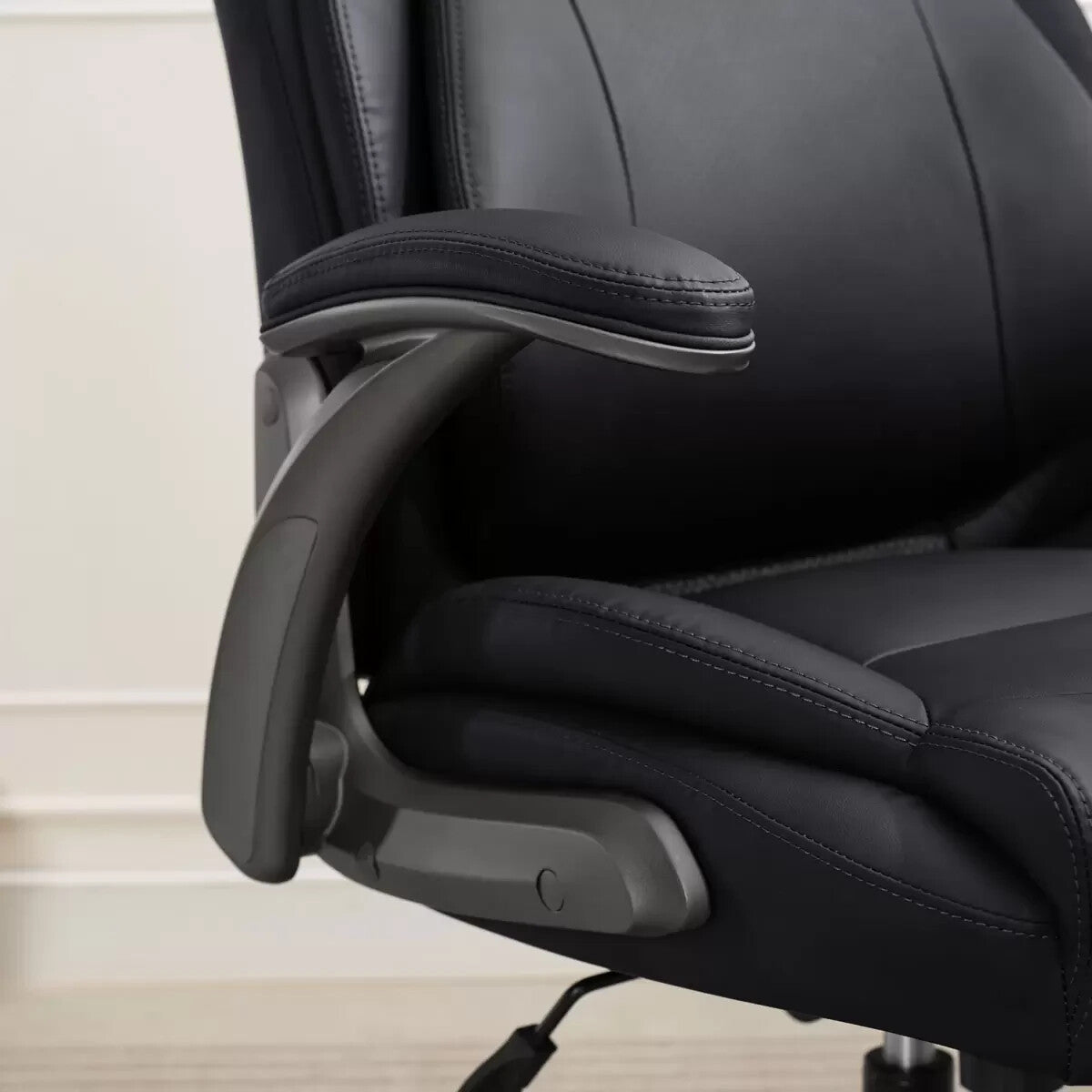 La-Z-Boy Air Lumbar Manager's Office Chair with Flip Up Arms, Black Ex-display