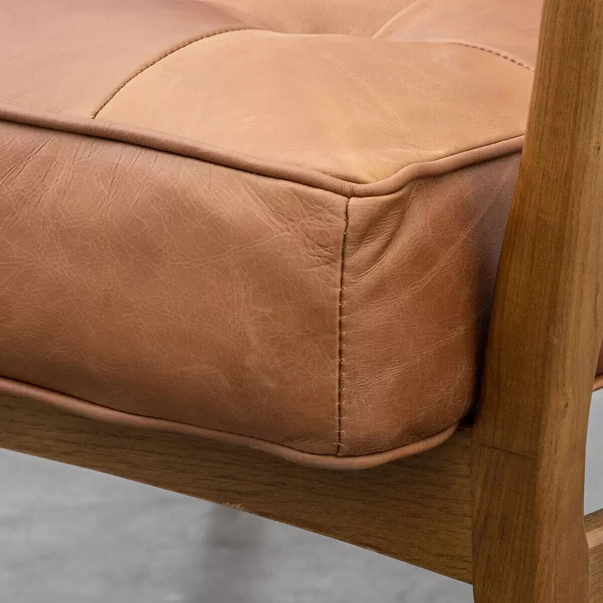 New Gallery Humber Vintage Brown Leather Armchair Stylish. Delivery available