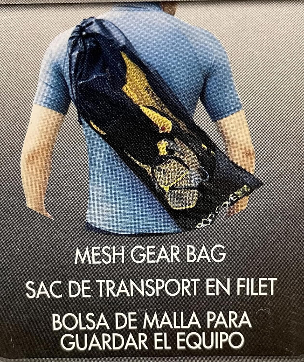 Body Glove Youth Snorkel Set Mesh Gear Bag Action Camera Ready GoPro Mount L/XL