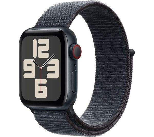 APPLE Watch SE - 44 mm Midnight Aluminium Case with Ink Sport Loop GPS VAT