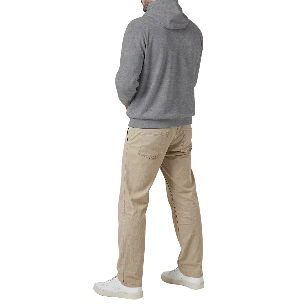 Aeropostale Men's Fleece Hoody in Heather Grey, Large